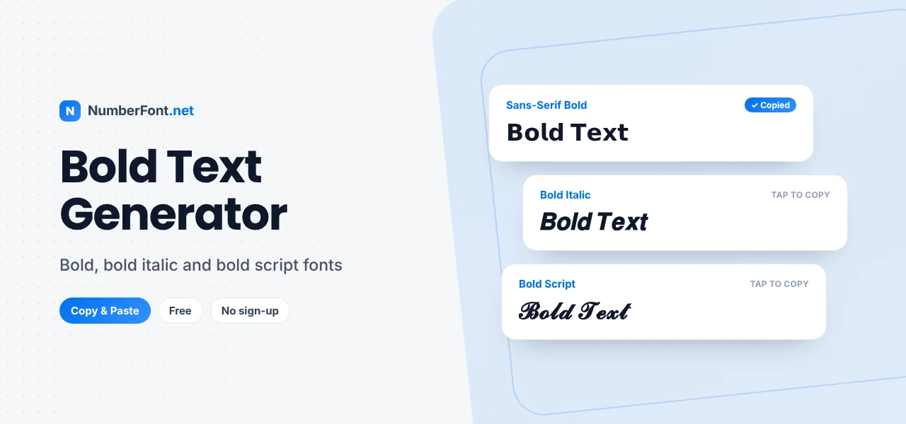 Bold Text Generator preview