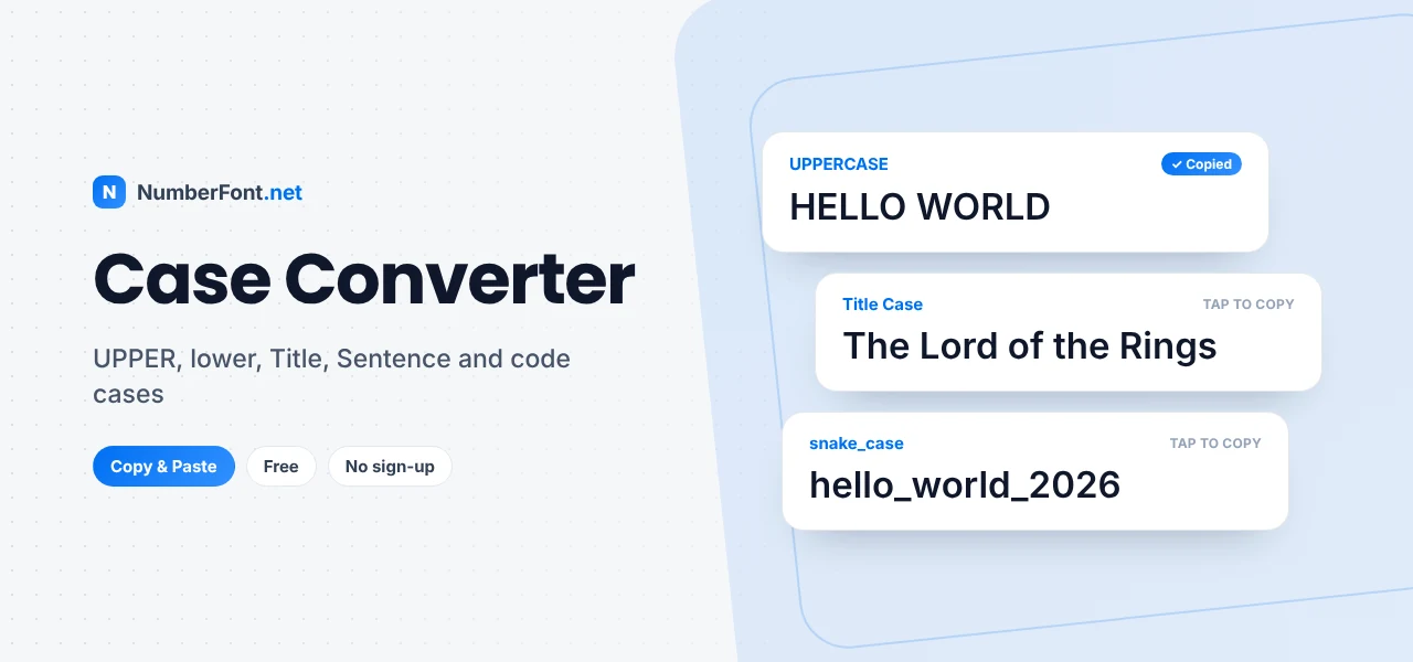 Case Converter preview