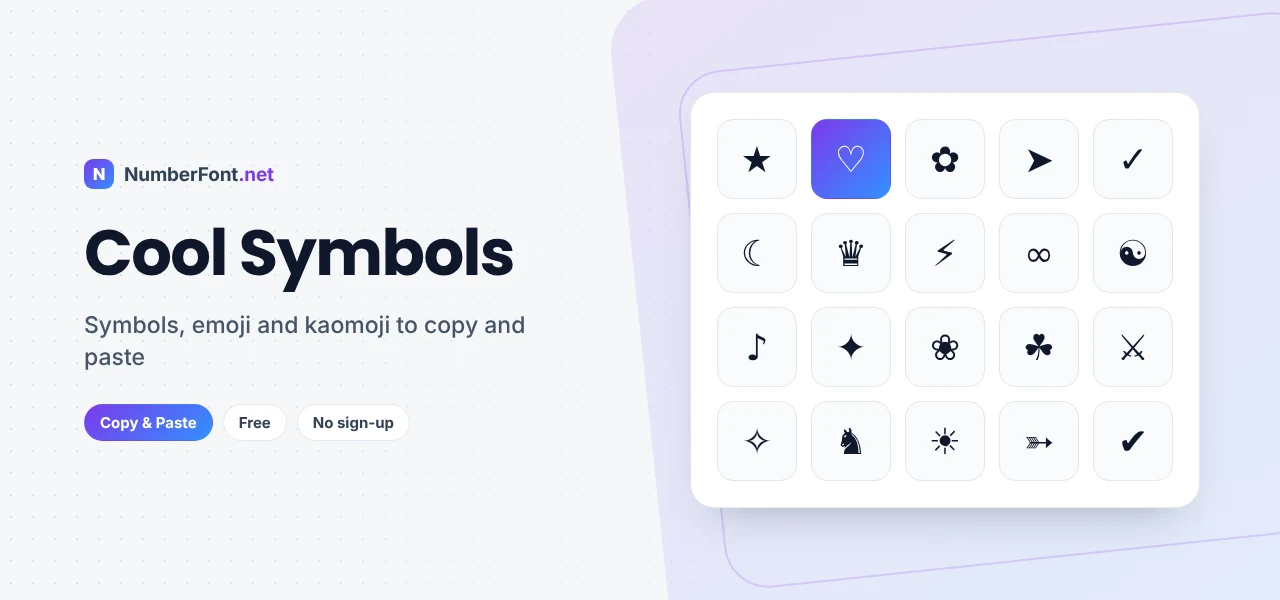 Cool Symbols preview
