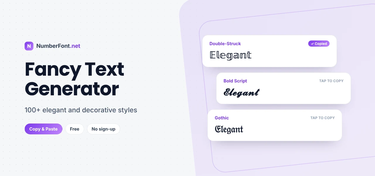 Fancy Text Generator preview